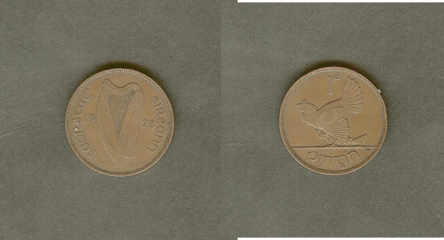 Ireland penny 1928 VF+
